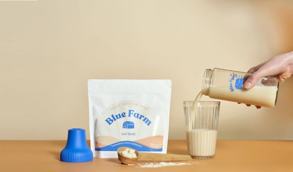 Mit der Oast Base von Blue Farm lässt sich die eigenen Hafermilch einfach zu Hause mischen.