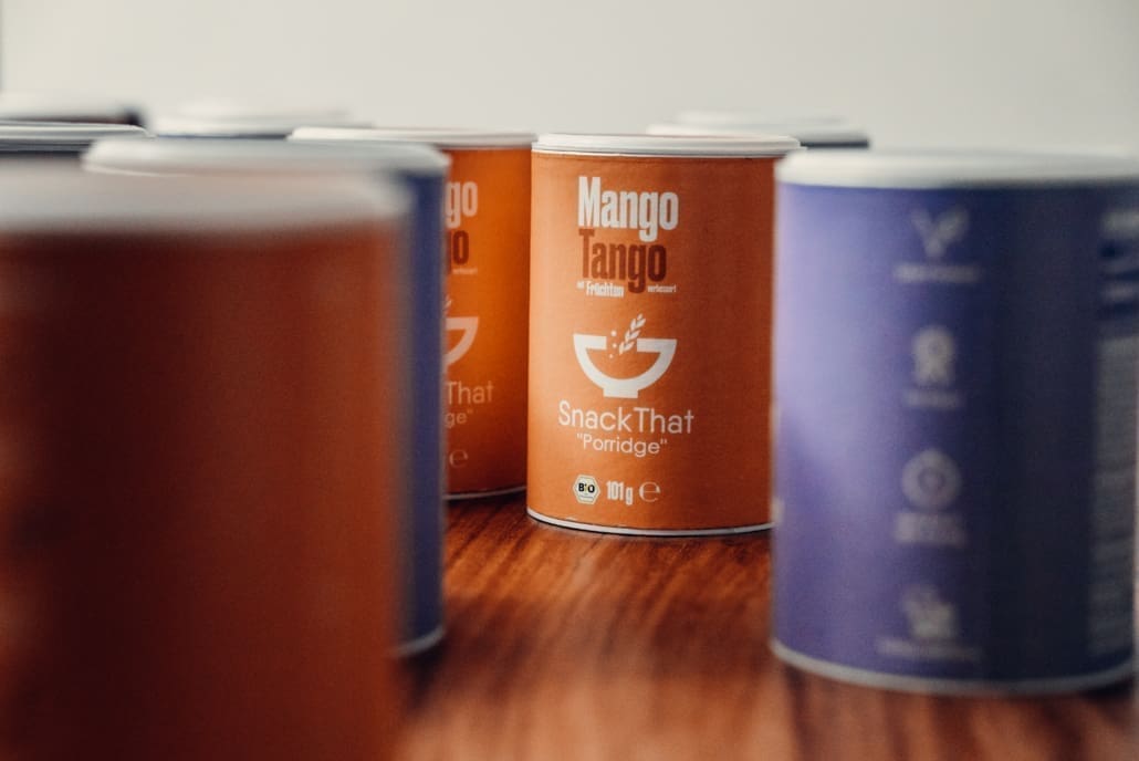 Drei Sorten hat SnackThat im Angebot: The Classic, Mango Tango und Berry Bomb.