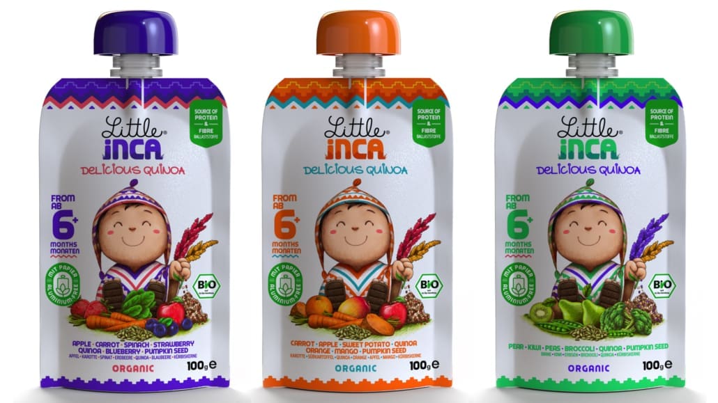 Drei Sorten gibt es von Little Inca zurzeit: Yummy Purple, Happy Orange und Joyful Green.