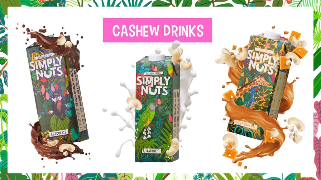 Die Cashews Drinks von Simply Nuts sind eine leckere Alternative zu tierischer Milch.