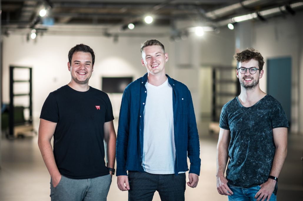 Das Gründer-Team von Liefergrün (v.l.n.r.): Niklas Tauch. Robin Wingenbach, Max Schlepper