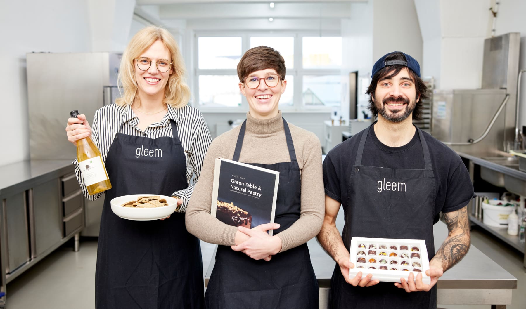Das gleem-Team mit Gründerin Anna Gliemer (mitte).