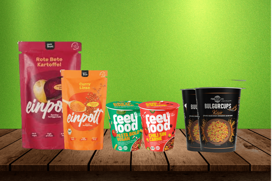 vegane Convenience-Produkte für den Veganuary