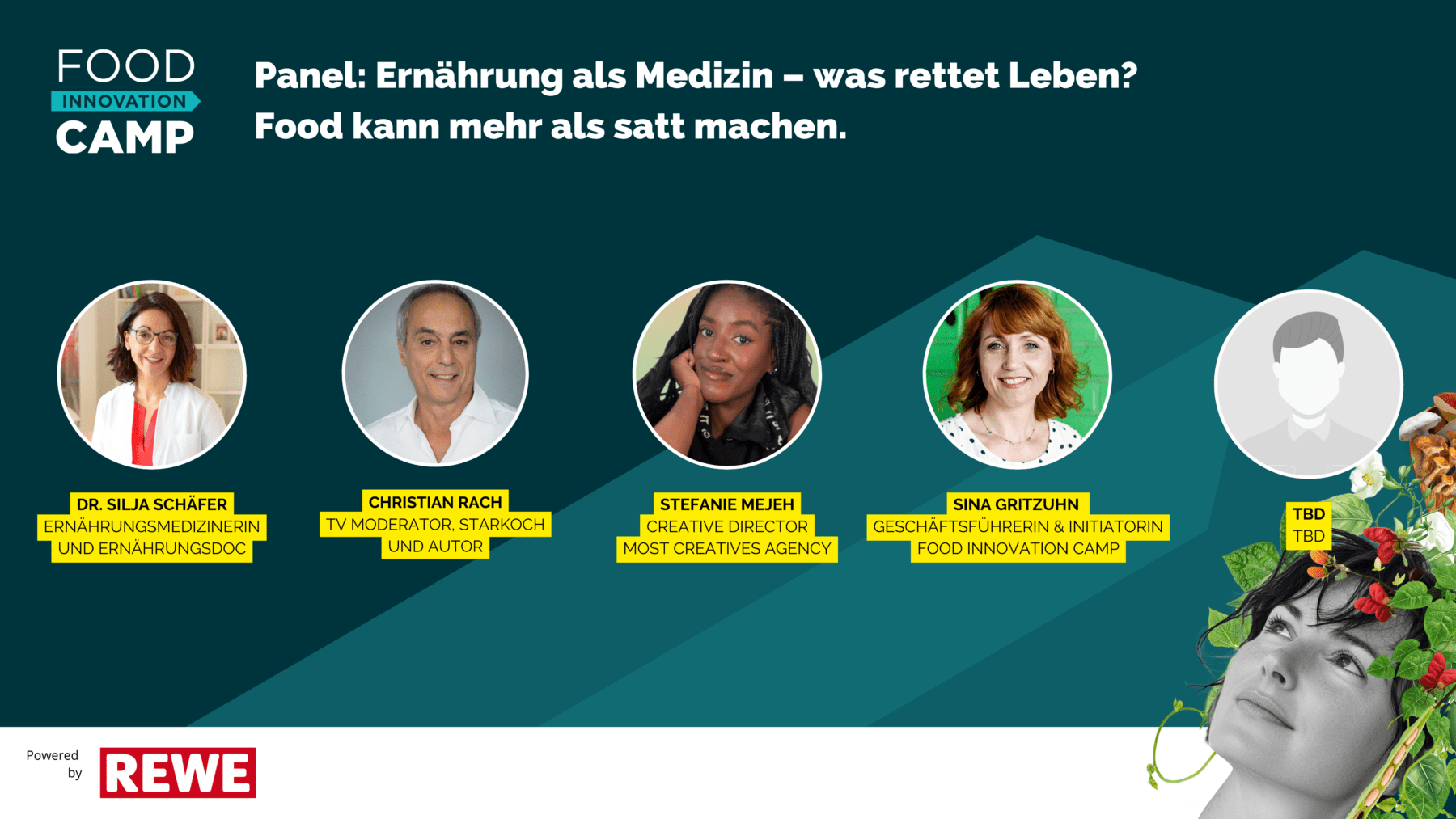 Das Panel zum Thema "Ernährung als Medizin" mit Dr. Silja Schäfer ist für 16:30 Uhr geplant.