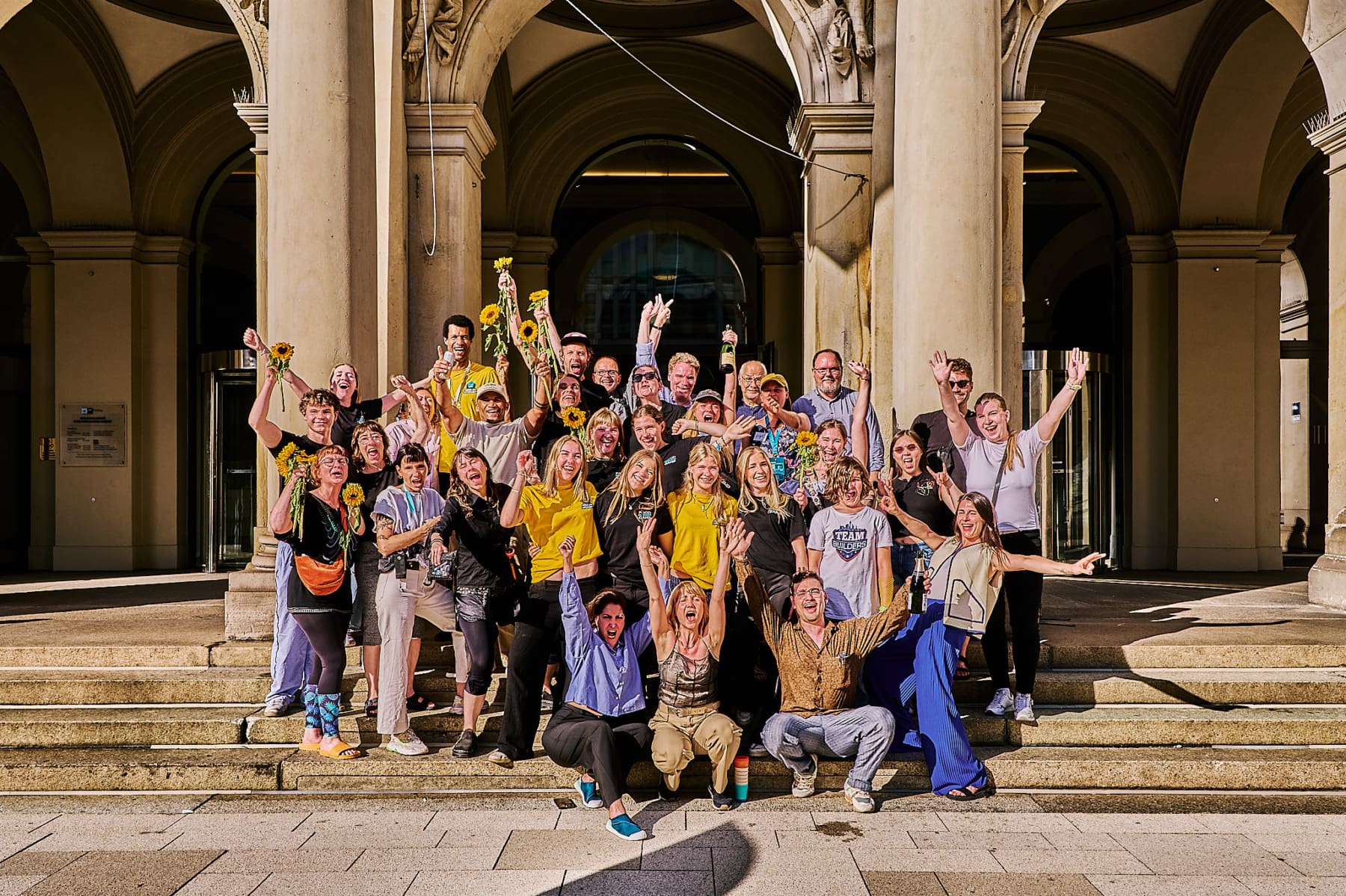 Das Team des Food Innovation Camps freut sich über ein grandioses Food-Fest. (Foto: Stefan Groeveld)